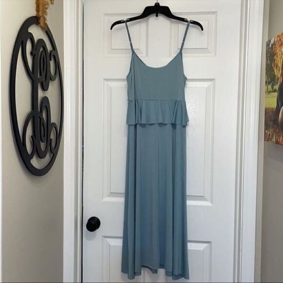 ✨ASOS DESIGN slinky midi sundress with waist ruffle - Picture 6 of 8